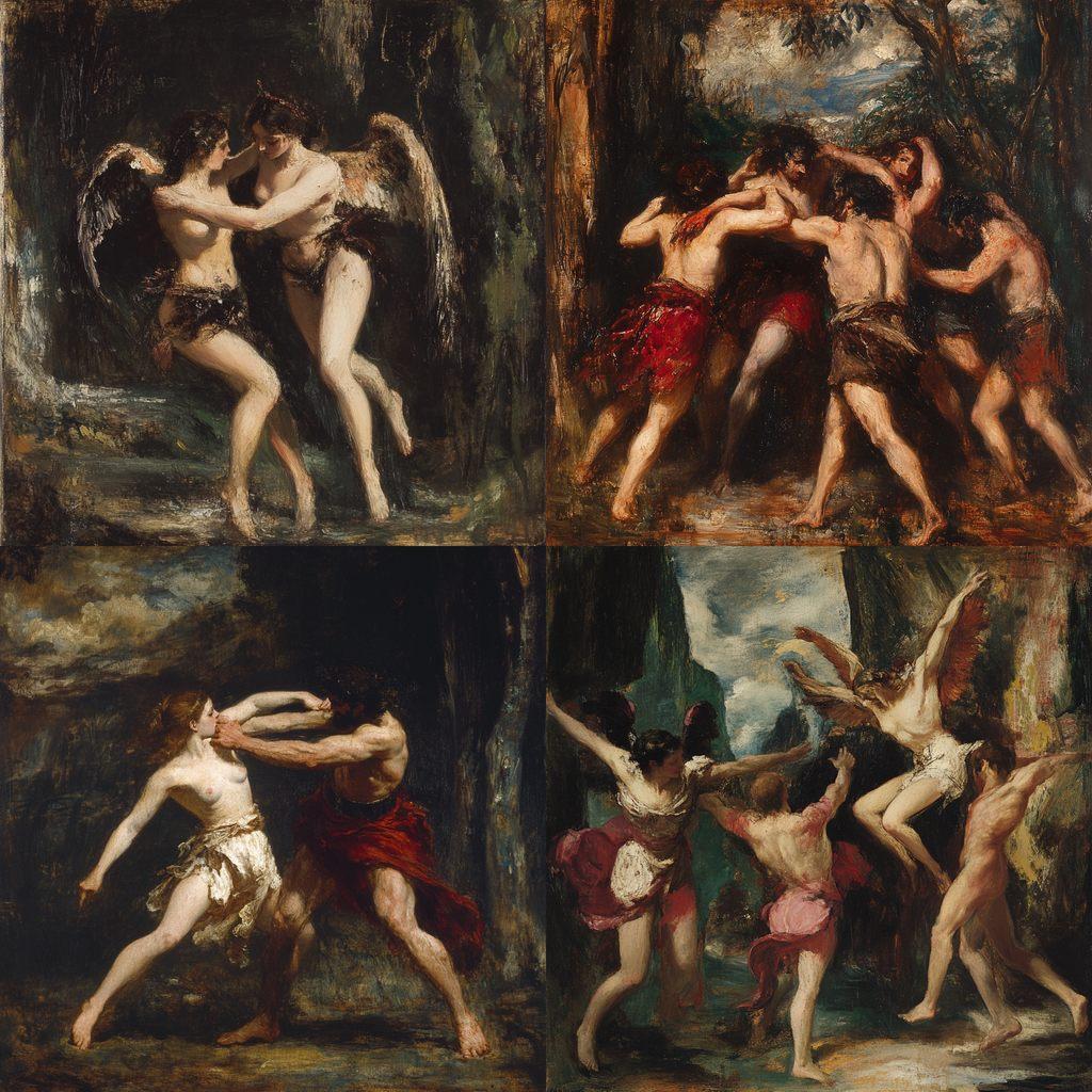 William Etty style, Midjourney V6.1, render 1 of 4