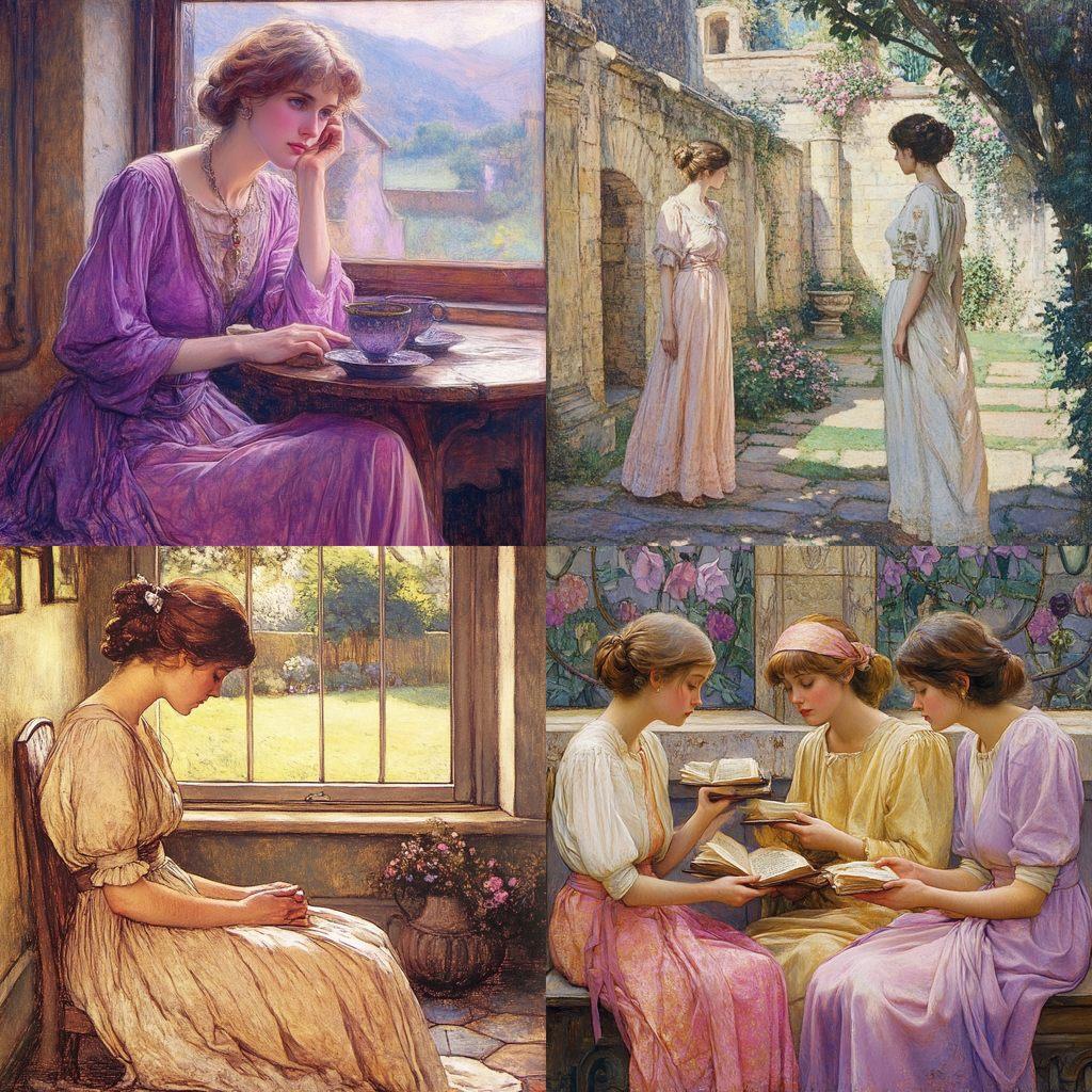 William Henry Margetson style, Midjourney V6.1, render 1 of 4