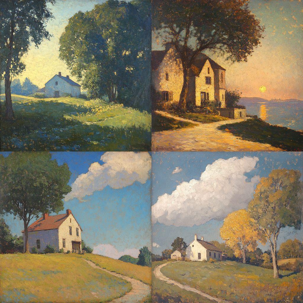 William Langson Lathrop style, Midjourney V6.1, render 1 of 4