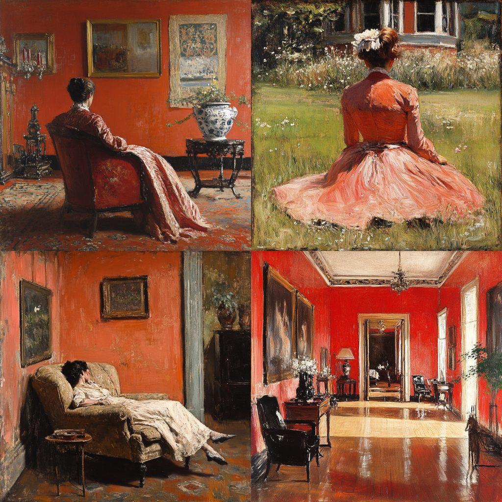William Merritt Chase style, Midjourney V6.1, render 1 of 4