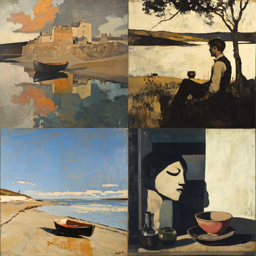 William Nicholson style, Midjourney V6.1, render 1 of 4