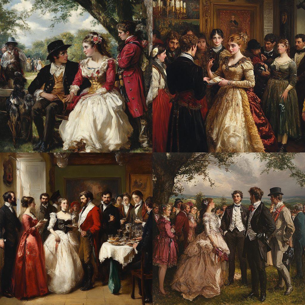 William Powell Frith style, Midjourney V6.1, render 1 of 4