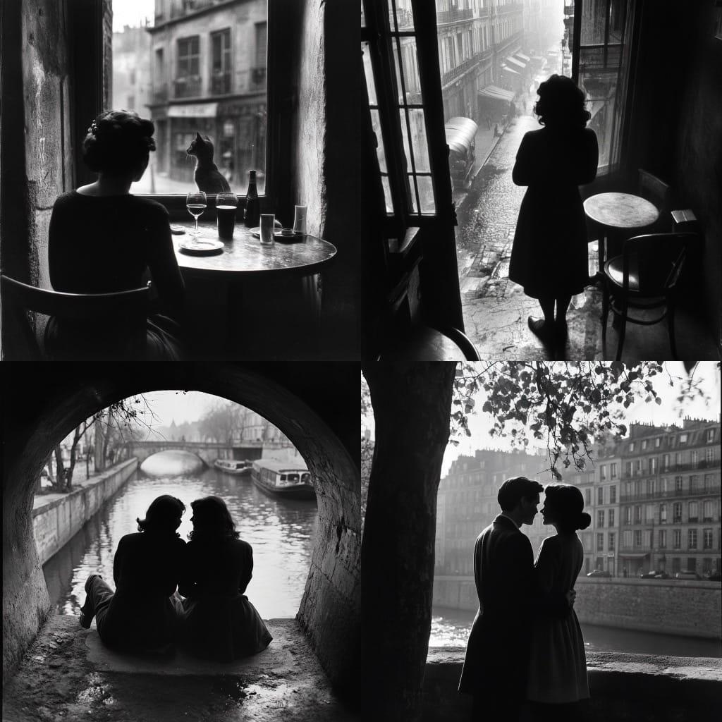Willy Ronis style, Midjourney V6.1, render 1 of 4