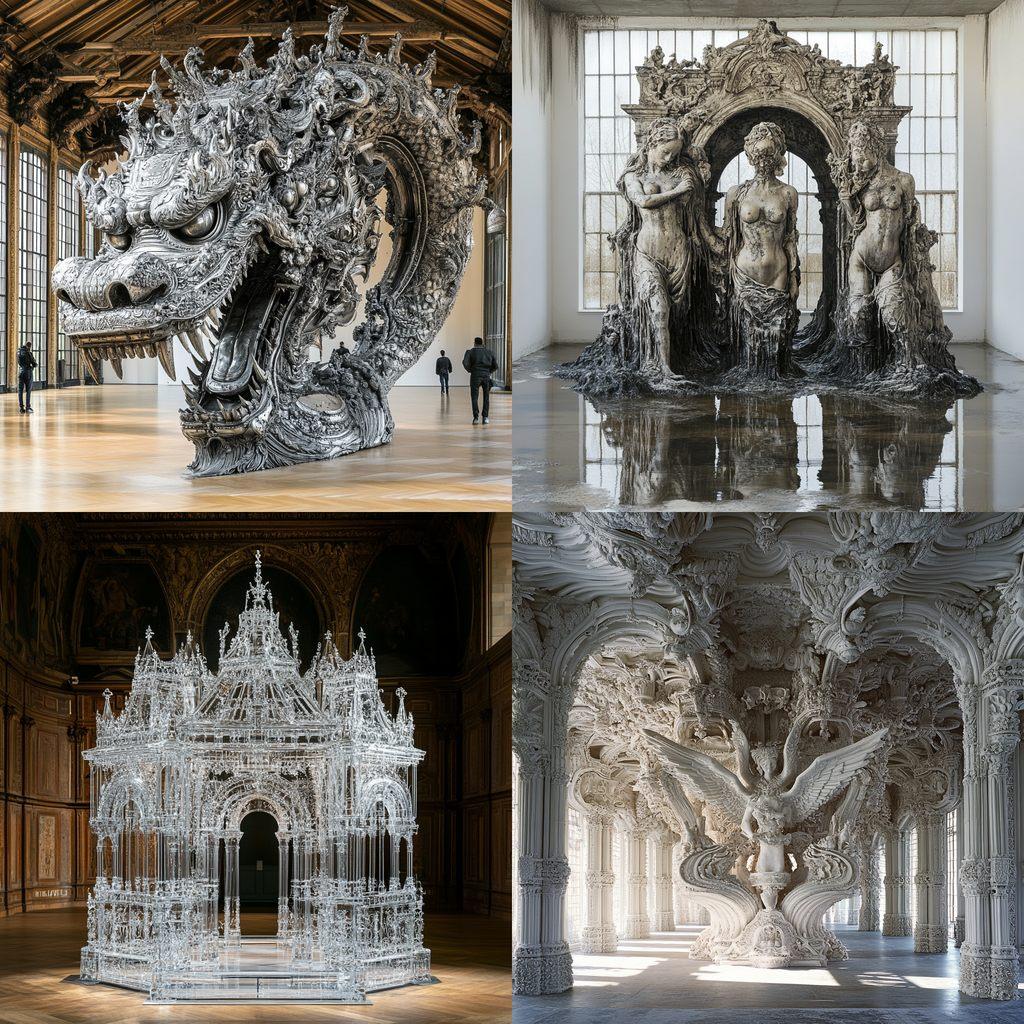 Wim Delvoye style, Midjourney V6.1, render 1 of 4