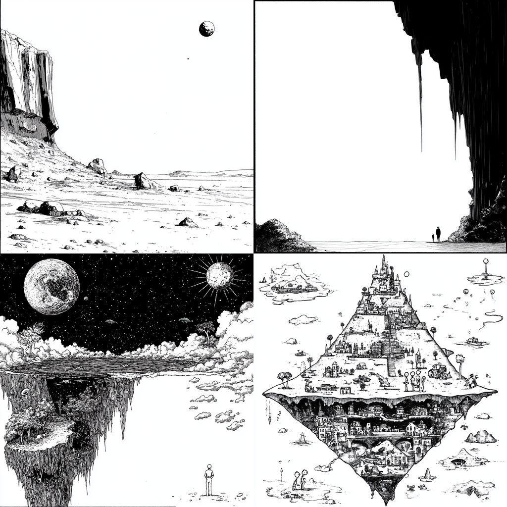 Xkcd style, Midjourney V6.1, render 1 of 4