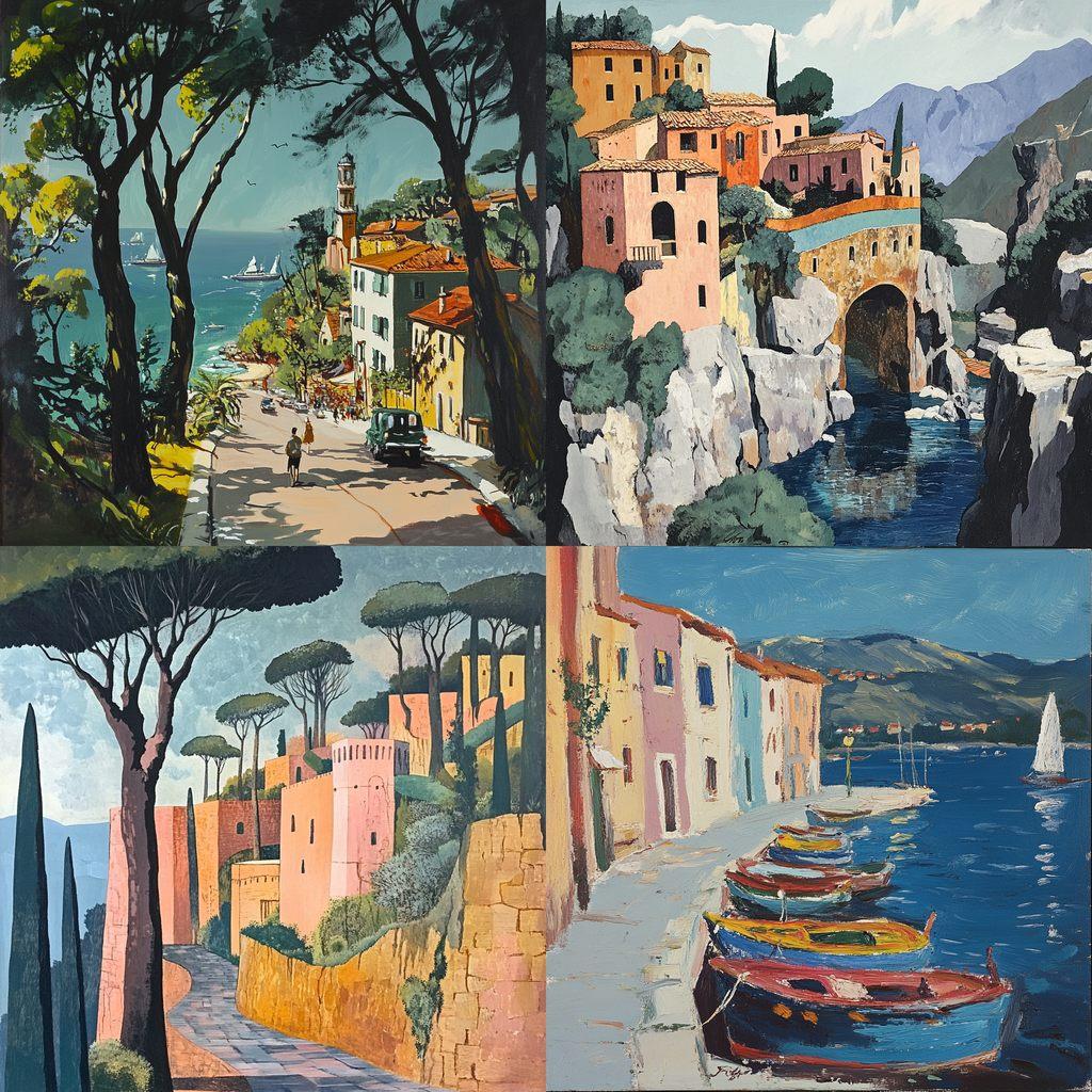 Yves Brayer style, Midjourney V6.1, render 1 of 4