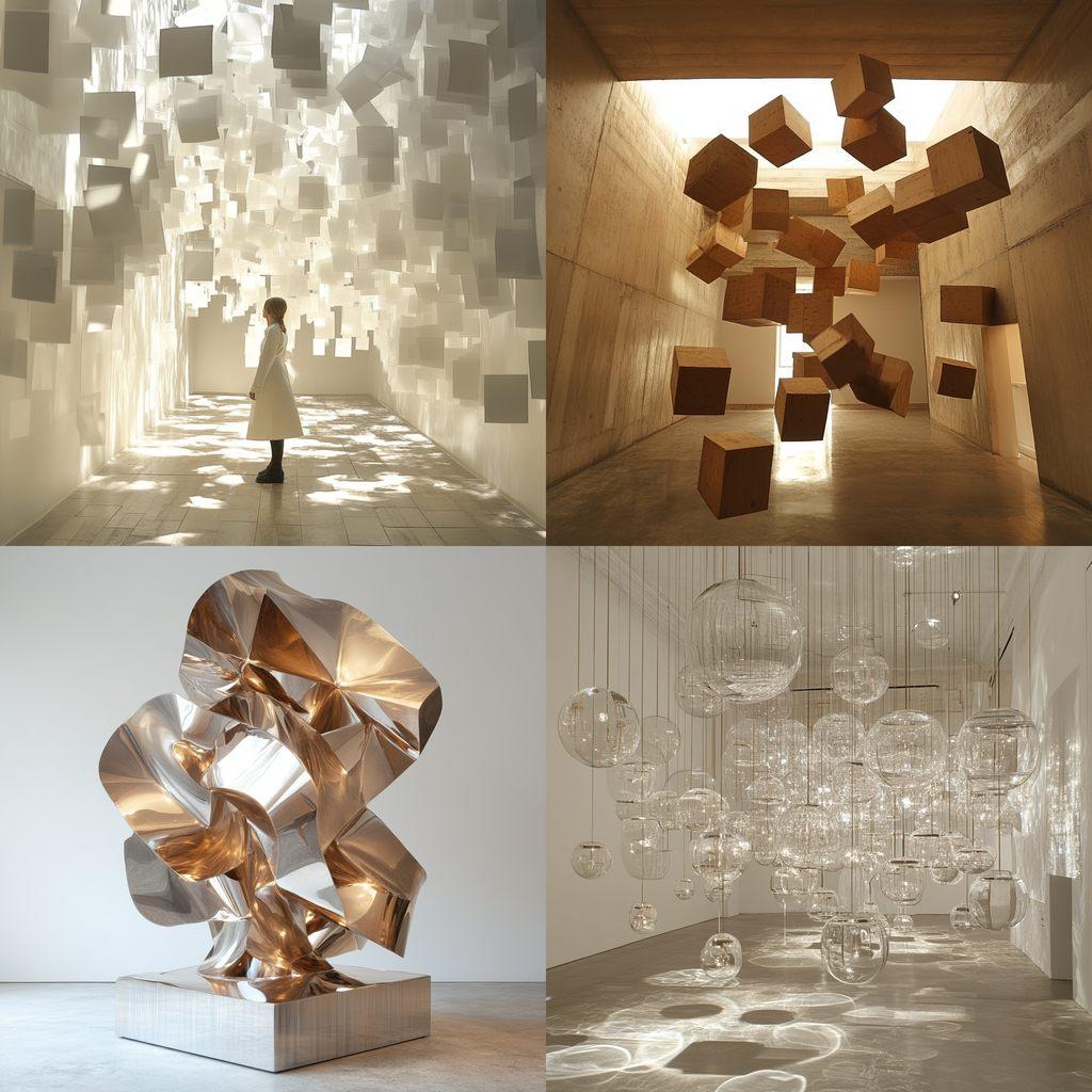 Zimoun style, Midjourney V6.1, render 1 of 4