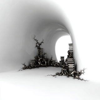 Void Lithograph style, Midjourney V7: Midlibrary
