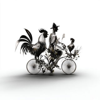 Void Lithograph style, Midjourney V7: traditional folk art