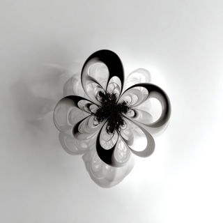 Void Lithograph style, Midjourney V7: creative pattern composition