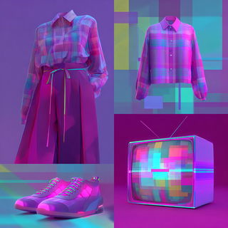 Chromawarp Weaving style, Midjourney V7: haute-couture fashion outfit