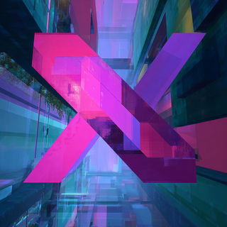 Chromawarp Weaving style, Midjourney V7: typographic composition with large letters