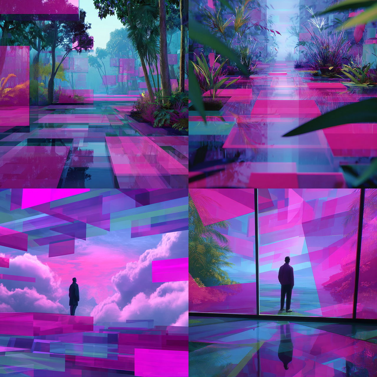 Chromawarp Weaving style, Midjourney V7, render 1 of 4