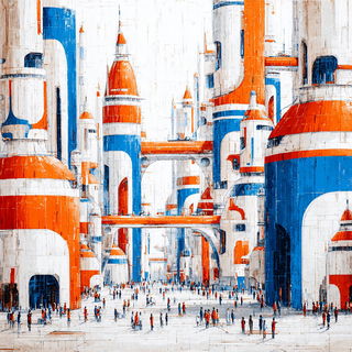 Glacierstroke style, Midjourney V7: megacity with futuristic bioarchitecture