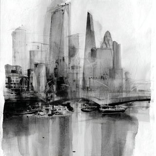Washfracture style, Midjourney V7: megacity with futuristic bioarchitecture