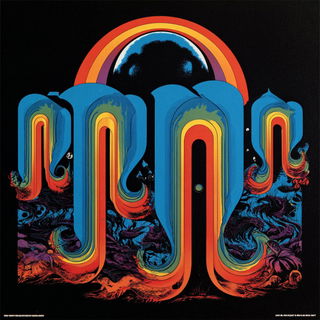 The Solburst Archive style, Midjourney V7: typographic composition with large letters
