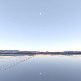 Wireash style, Midjourney V7: realistic landscape photograph of quiet dawn
