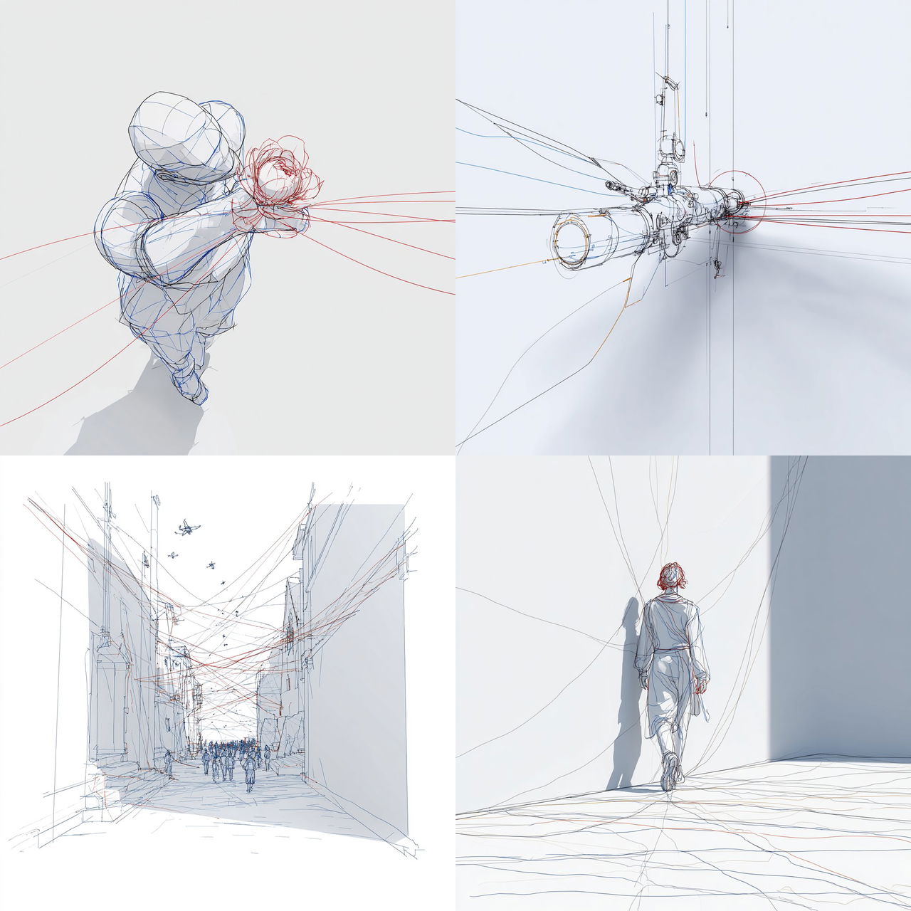 Wireash style, Midjourney V7, render 1 of 4