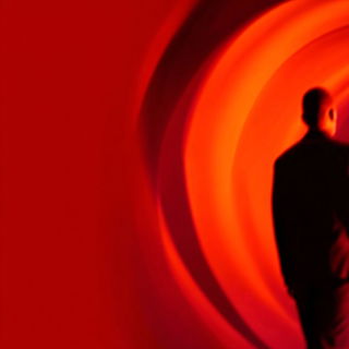 Sanguine Blurwork style, Midjourney V7: cinematic shot from sci-fi movie