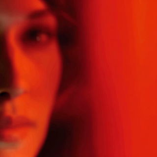 Sanguine Blurwork style, Midjourney V7: photographic portrait of female protagonist