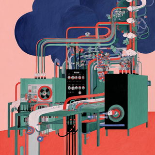 Florautomaton style, Midjourney V7: technical infrastructure blueprint schematics