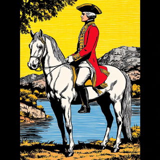 Enamelocomic style, Midjourney V7: classical 18th-century oil painting