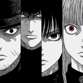 Harrowbay Cel Society style, Midjourney V7: black-and-white manga comic strip