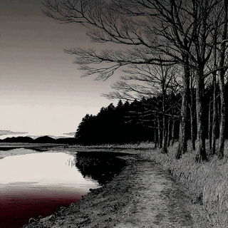 Harrowbay Cel Society style, Midjourney V7: realistic landscape photograph of quiet dawn