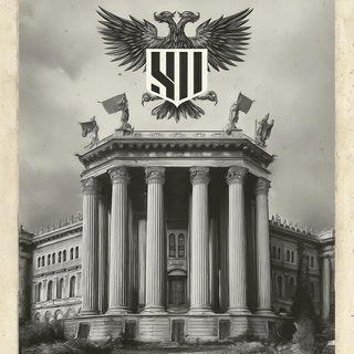 Acheron Monument style, Midjourney V7: bold minimalist logo design for Istanbul city municipal services