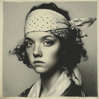 Acheron Monument style, Midjourney V7: photographic portrait of female protagonist