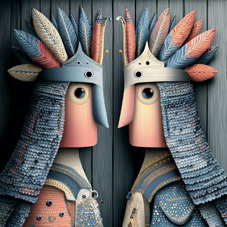 Pigmentarium style, Midjourney V7: traditional folk art