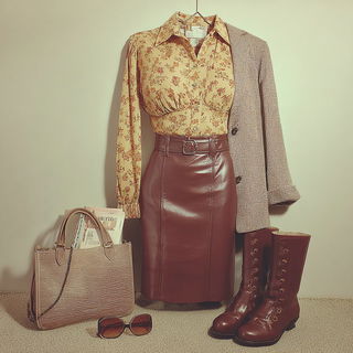 Velour Handstage style, Midjourney V7: haute-couture fashion outfit