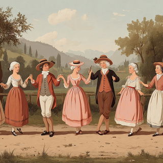 Pomegranate Glasshouse style, Midjourney V7: classical 18th-century oil painting