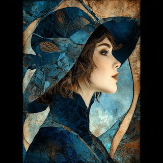 Glyphbazaar style, Midjourney V7: photographic portrait of female protagonist