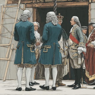 Copper Resistworld style, Midjourney V7: classical 18th-century oil painting