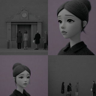 Cliffpastel style, Midjourney V7: black-and-white manga comic strip
