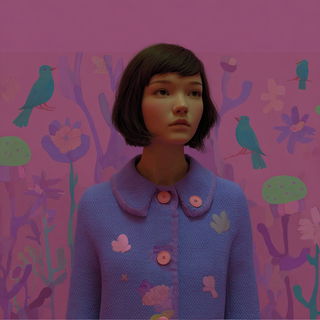 Cliffpastel style, Midjourney V7: photographic portrait of female protagonist