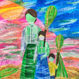 Driftcolor style, Midjourney V7: traditional folk art