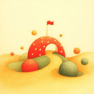 Crayonwood style, Midjourney V7: abstract 3D render