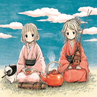 Cloudglassism style, Midjourney V7: traditional folk art
