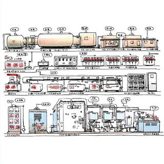 Cloudglassism style, Midjourney V7: technical infrastructure blueprint schematics