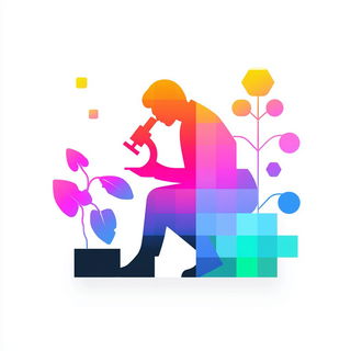 Neonmandala style, Midjourney V7: editorial illustration for popular scientific magazine cover