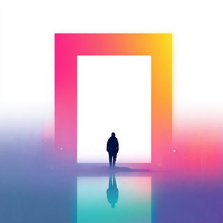 Neonmandala style, Midjourney V7: cinematic shot from sci-fi movie