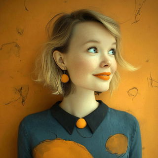Cinder Fume Towers style, Midjourney V7: photographic portrait of female protagonist