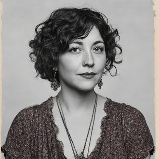 Celskin Cabinet style, Midjourney V7: photographic portrait of female protagonist