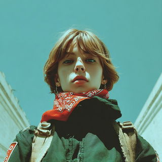Cinemadance style, Midjourney V7: photographic portrait of female protagonist