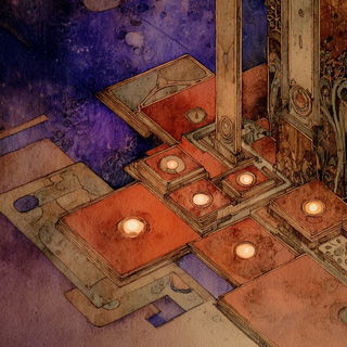 Robeblazon style, Midjourney V7: abstract 3D render