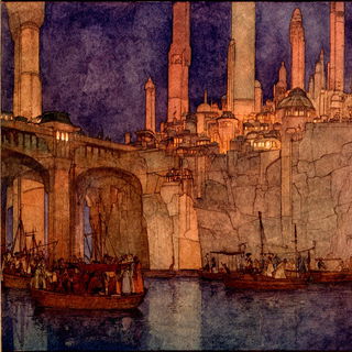 Robeblazon style, Midjourney V7: megacity with futuristic bioarchitecture