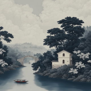 Voidbank Serigraphy style, Midjourney V7: classical 18th-century oil painting