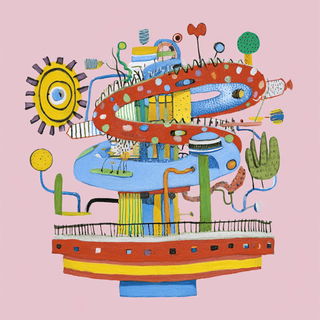Crayon Contraption style, Midjourney V7: abstract 3D render